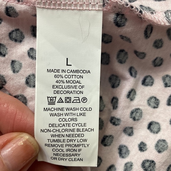 Kate Spade Polkadot Peplum Knit Sleep - Picture 6 of 6